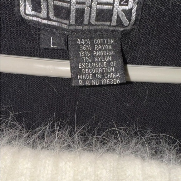 Gorgeous. Angora. Black with Silver Sequins.￼ Sweater - Picture 6 of 6